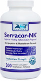 Serracor-Nk  300 Vegetarian Capsules  Circulatory And Respiratory Support  Natural Systemic Enzymes Formula  Contains Acid-Resistant Serrapeptase & Acid-Resistant Nattokinase