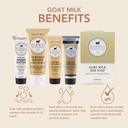Dionis Goat Milk Skincare Vanilla Bean 6 Piece Self Care Essentials Travel Set - Bar Soap, Shave Butter, Hand Cream, Body Lotion & Whipped Sugar Body Scrub In Resealable Leak Resistant Carrying Case