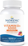 Nordic Naturals Vitamin D3 5000 Gummies, Passion Fruit - 30 Gummies - Support For Healthy Bones, Mood, & Immune System - Vegetarian - Non-Gmo - 30 Servings