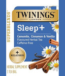 Twinings Superblends Sleep+ Herbal Tea With Melatonin Camomile, Cinnamon & Vanilla, Caffeine-Free, 16 Tea Bags (Pack Of 6), Enjoy Hot Or Iced Twinings Superblends Sleep+ Herbal Tea With Melatonin Camomile, Cinnamon & Vanilla, Caffeine-Free, 16 Tea Bags (Pack Of 6), Enjoy Hot Or Iced