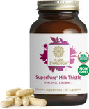 Pure Synergy Superpure Milk Thistle Extract | Milk Thistle Liver Detox And Cleanse Supplement | Organic Milk Thistle Extract With Silymarin | For Healthy Liver Support (60 Capsules)