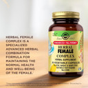 Solgar Herbal Female Complex - 50 Vegetable Capsules - Standardized Full Potency (Sfp) - Non-Gmo, Vegan, Kosher, Gluten Free, Dairy Free - 50 Servings