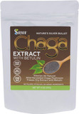 Sayan Siberian Wild Forest Chaga Mushroom Extract Powder with Betulin Birch Bark Extract  4 Oz (113 g) for Immune System Support, Energy Boost, Antioxidant and Detox Tea