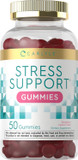 Carlyle Stress Support Gummies | 50 Count | With Gaba And L-Theanine | Strawberry Lemon Flavor | Non-Gmo, Gluten Free Supplement