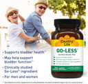 Country Life Go Less, Supports Bladder Health For Men And Women, 60 Vegan Capsules, Certified Gluten Free, Certified Vegan