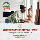 Barlean'S Liquid Vitamin D, 5000 Iu D3, Strawberry Milkshake Flavored For Kids And Adults, Maximum Absorption, Non-Gmo, Gluten-Free - 5.6 Oz