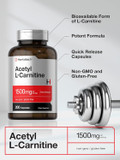 Horbã£Â¤Ach Acetyl L-Carnitine 1500Mg | 200 Capsules | Extra Strength Alcar Supplement | Non-Gmo, Gluten Free