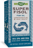Nature'S Way Super Fisol Premium Fish Oil, Sustainably Sourced, Tested For Pcbs, Heavy Metals, And Impurities, 70% Epa/Dha, 180 Softgels
