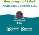 Nature Made Wellblends Calm Mind & Body, Magnesium Citrate, Ashwagandha 125Mg & Gaba 100Mg Blend For Stress Relief, 38 Gummy Vitamins