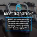 Rsp Testosterone Booster For Men, Prime T (120 Caps) Natural Test Booster Pills, Increase Free Testosterone, Lean Muscle Growth, Strength, Stamina & Healthy Sleep, 30 Serv (Packaging May Vary)