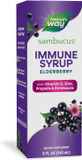 Nature'S Way Sambucus Elderberry Immune Syrup, Daily Immune Support*, Black Elderberry Extract, Vitamin C, Zinc, Echinacea, Propolis, 8 Fl Oz (Packaging May Vary)