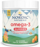 Nordic Naturals Nordic Omega-3 Gummies, Tangerine - 120 Gummies - 82 mg Total Omega-3s with EPA & DHA - Non-GMO - 60 Servings