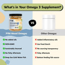 Omega-3 Supplement by PYM for Mood and Emotional Support (60 Count) | Omega-3 Fatty Acids, DHA, EPA & Vitamin E | Non-GMO, Gluten-Free, No Added Sugar