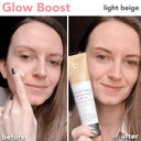 Tinted Sunscreen For Face - Spf 20 With Natural & Organic Ingredients Broad Spectrum Sunblock Lotion, Tinted Moisturizer Zinc Oxide Sunscreen Face For Skincare, Facial Sunscreen (Light Beige)