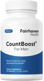 Fairhaven Health Countboost For Men Optimal Count And Volume Male Fertility Supplement - Pre-Conception Nutrition For Him - With Ashwagandha, Vitamin C, And Coq10-60 Capsules