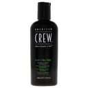 American Crew Shampoo, Conditioner & Body Wash For Men, 3-In-1, Tea Tree Scent, 3.3 Fl Oz