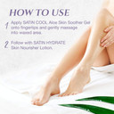 Satin Smooth Satin Cool Aloe Vera Skin Soother Gel, 4 Fl Oz, 2-Pack