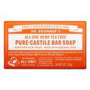 Dr. Bronner'S - Pure-Castile Bar Soap (Tea Tree, 5 Ounce) - Made With Organic Oils, For Face, Body, Hair And Dandruff, Gentle On Acne-Prone Skin, Biodegradable, Vegan, Non-Gmo