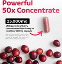 Bundle Of Organic Cranberry & Organic Elderberry - Super Berry Bundle - Organic Cranberry Pills - 50:1 Concentrate & Organic Elderberry Capsules Powerful 10:1 Extract For Immune Support