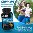 Dr. Bo Metabolism Support & Berberine Supplement Capsules - Boost Metabolism With Vitamin Herbal Formula - 1200Mg Berberine Hcl Supplement For Healthy Metabolic Support For Women & Men