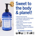 Dr. Bronnerã¢ÂS - Organic Sugar Soap (Peppermint, 64 Ounce) - Made With Organic Oils, Sugar And Shikakai Powder, 4-In-1 Uses: Hands, Body, Face And Hair, Cleanses, Moisturizes And Nourishes, Vegan