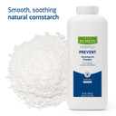 Medline Remedy Essentials Cornstarch Powder (14 Oz Bottle), 12 Count, Fresh Scent, Talc Free, Shaker Top, Skin Care, Absorbs Sweat, Soothes, Reduces Friction & Chafing, For Adults, Feet, Groin