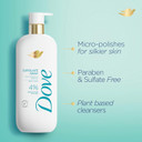 Dove Body Wash Exfoliate Away Micro-Polishes For Silkier Skin 4% Refining Serum With Aha 18.5 Oz