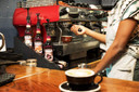 Upouria Caramel Coffee Syrup Flavoring, 100% Vegan, Gluten-Free, Kosher, 750 Ml Bottle - Coffee Syrup Pump Included
