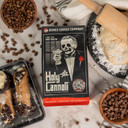 Bones Coffee Company Holy Cannoli Flavored Whole Coffee Beans Cannoli Flavor | 12 Oz Medium Roast Arabica Low Acid Coffee | Gourmet Coffee (Whole Bean)