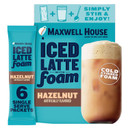 Maxwell House Hazelnut Iced Latte Single Serve Instant Coffee Beverage Mix (Six, 1Oz. Packets)