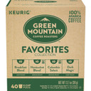Keurig Green Mountain Coffee Roaster Coffee Roasters Favorites Collection, Single-Serve Coffee K-Cup Pods, Variety, 40 Count