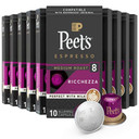 Peet'S Coffee, Medium Roast Espresso Pods, Cafe Inspired Ricchezza Intensity 8, 100 Count (10 Boxes Of 10 Espresso Capsules)