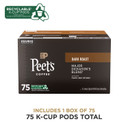 Peet'S Coffee, Dark Roast K-Cup Pods For Keurig Brewers - Major Dickason'S Blend 75 Count (1 Box Of 75 K-Cup Pods)