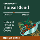 Starbucks K-Cup Coffee Pods, Medium Roast Coffee, House Blend For Keurig Brewers, 100% Arabica, 6 Boxes (60 Pods Total)