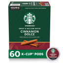 Starbucks K-Cup Coffee Pods, Cinnamon Dolce Flavored Coffee For Keurig Brewers, Naturally Flavored, 100% Arabica, 6 Boxes (60 Pods Total)