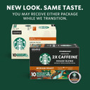 Starbucks K-Cup Coffee Pods, Medium Roast Coffee With 2X Caffeine House Blend For Keurig Coffee Makers, 100% Arabica, 6 Boxes (60 Pods Total)