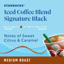 Starbucks K-Cup Coffee Pods, Medium Roast Iced Coffee Blend, Signature Black For Keurig Coffee Makers, 100% Arabica, 1 Box (10 Pods) Starbucks K-Cup Coffee Pods, Medium Roast Iced Coffee Blend, Signature Black For Keurig Coffee Makers, 100% Arabica, 1 Box (10 Pods)
