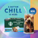 Starbucks K-Cup Coffee Pods, Medium Roast Iced Coffee Blend, Signature Black For Keurig Coffee Makers, 100% Arabica, 1 Box (10 Pods) Starbucks K-Cup Coffee Pods, Medium Roast Iced Coffee Blend, Signature Black For Keurig Coffee Makers, 100% Arabica, 1 Box (10 Pods)