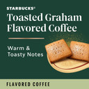 Starbucks Flavored K-Cup Coffee Pods, Toasted Graham For Keurig Brewers, 6 Boxes (60 Pods Total)