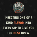 Bones Coffee Company Valiant Vanilla Flavored Whole Coffee Beans Vanilla Wafer Flavor | 12 Oz Medium Roast Arabica Low Acid Coffee | Gourmet Coffee Inspired From Fallout Series (Whole Bean)