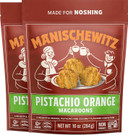 Manischewitz Pistachio Orange Macaroons, 10 Oz (2 Pack) | Coconut Macaroons | Resealable Bag | Dairy Free | Gluten Free Coconut Cookie | Kosher For Passover