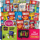 I Am Snacky - Mothers Day Snack Box Variety Pack Care Package + Greeting Card - Snacky'S Bliss Bites (50 Count) Sweet Treats Gift Basket, Candies Chips Assortment