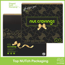 Nut Cravings Gourmet Collection - Mothers Day Mixed Nuts Gift Basket in Black Gold Box (4 Assortments) Arrangement Platter, Birthday Care Package - Healthy Kosher USA Made