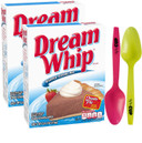 Dream Whip Whipped Dessert Topping Mix 2.6-Ounce Box (Pack Of 2) With By The Cup Mood Spoons