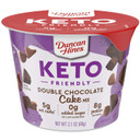 Duncan Hines Keto Friendly Double Chocolate Cake Mix, 2.1 Keto Friendly Double Chocolate Cake Cup 25.2 Ounce (Pack Of 12)