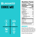 Lakanto Sugar Free Cookie Mix - Monk Fruit Sweetener, 1G Net Carb, Gluten Free, Dairy Free, Keto Diet Friendly, Delicious Snack, Almond Flour, Baking Mix (12 Servings)