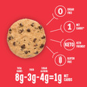 Lakanto Sugar Free Chocolate Chip Cookie Mix - Sweetened With Monk Fruit Sweetener, Gluten Free, Keto Diet Friendly, Vegan, 2G Net Carb, Almond Flour, Sea Salt (12 Cookies)