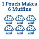 Martha White Chocolate Chip Muffin Mix, 7.4 Oz (Pack Of 3) With By The Cup Swivel Spoons