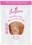 Gonanas Birthday Cake Banana Bread Mix, Vegan, Gluten Free Healthy Snacks. Oat Flour Banana Bread Or Muffin Mix. Women Owned, Us Ingredients, Dairy Free, Nut Free, Delicious Vegan Snacks (1 Pack)