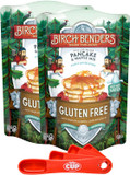 Birch Benders Gluten Free Pancake And Waffle Mix, 14 Oz (Pack Of 2) With By The Cup Swivel Spoons